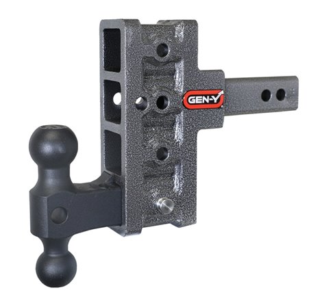 Gen-Y Mega Duty 2in Shank 5in Offset Drop 2K TW 16K Hitch w/GH-051 Dual-Ball