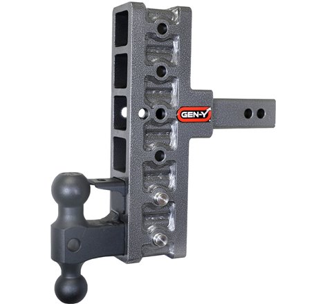 Gen-Y Mega Duty 2in Shank 7.5in Offset Drop 16K Hitch w/GH-051 Dual-Ball/GH-032 Pintle Lock