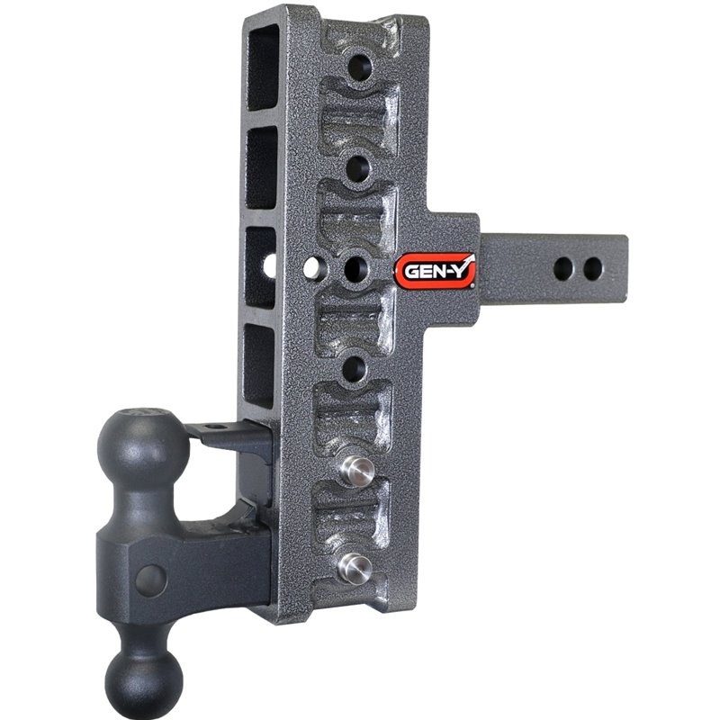 Gen-Y Mega Duty 2in Shank 7.5in Offset Drop 16K Hitch w/GH-051 Dual-Ball/GH-032 Pintle Lock