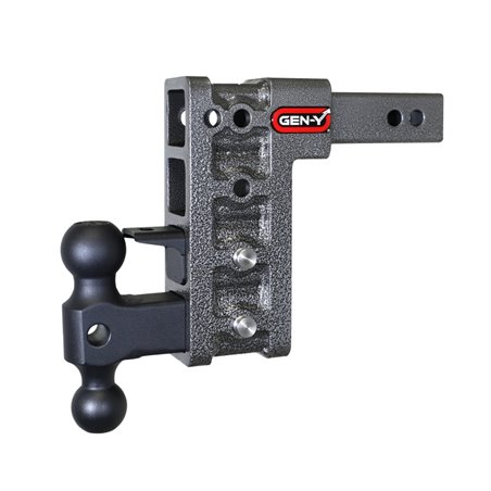 Gen-Y Mega Duty 2in Shank 7.5in Drop 1500lb TW 10K Hitch w/GH-031 Dual-Ball/GH-032 Pintle Lock