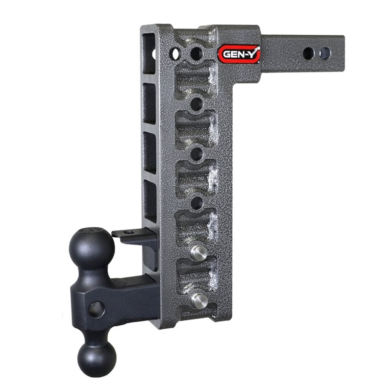 Gen-Y Mega Duty 2in Shank 12.5in Drop 10K Hitch w/GH-031 Dual-Ball/GH-032 Pintle Lock