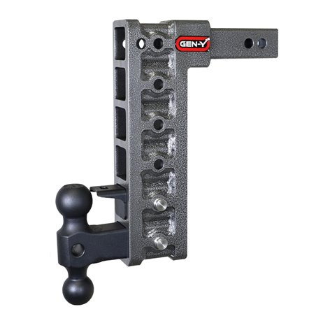 Gen-Y Mega Duty 2in Shank 12.5in Drop 10K Hitch w/GH-031 Dual-Ball/GH-032 Pintle Lock