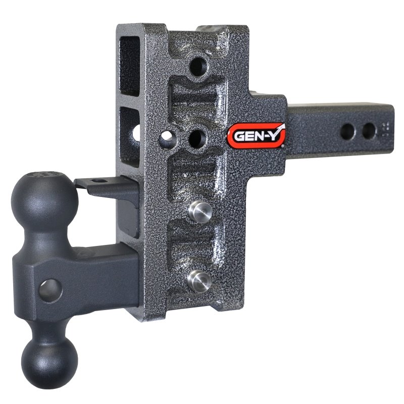 Gen-Y Mega Duty 2in Shank 5in Offset Drop 10K Hitch w/GH-031 Dual-Ball/GH-032 Pintle Lock