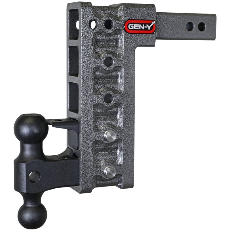 Gen-Y Mega Duty 2in Shank 10in Drop 2K TW 16K Hitch w/GH-051 Dual-Ball/GH-032 Pintle Lock