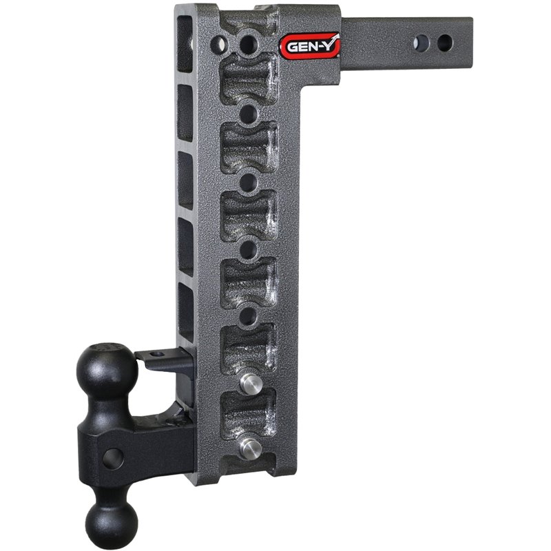 Gen-Y Mega Duty 2in Shank 15in Drop 16K Hitch w/Dual-Ball/Pintle Lock/Stabilizer Kit