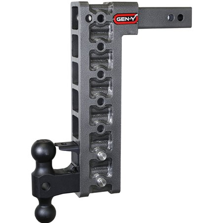 Gen-Y Mega Duty 2in Shank 15in Drop 16K Hitch w/Dual-Ball/Pintle Lock/Stabilizer Kit