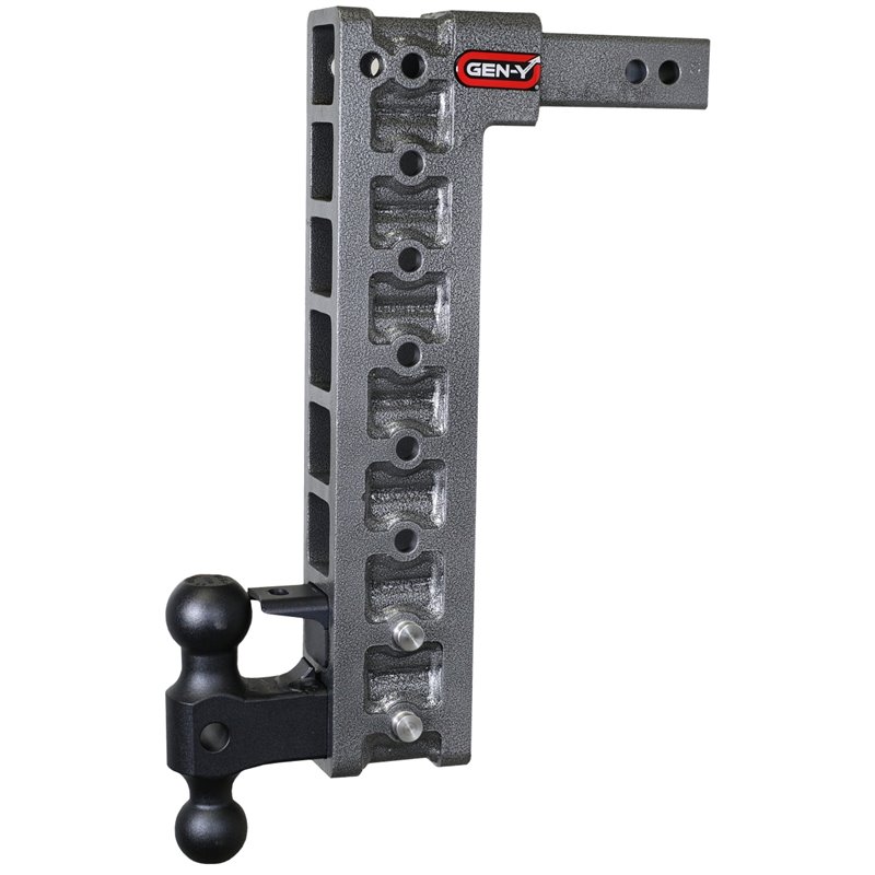 Gen-Y Mega Duty 2in Shank 17.5in Drop 16K Hitch w/Dual-Ball/Pintle Lock/Stabilizer Kit