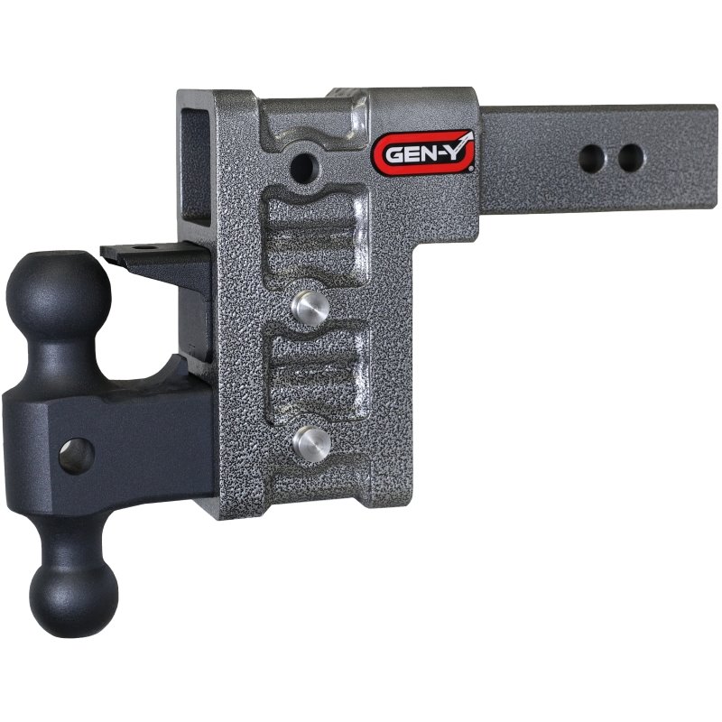 Gen-Y Mega Duty 2.5in Shank 6in Drop 3K TW 21K Hitch w/GH-061 Dual-Ball/GH-062 Pintle Lock