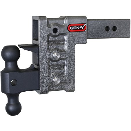 Gen-Y Mega Duty 2.5in Shank 6in Drop 3K TW 21K Hitch w/GH-061 Dual-Ball/GH-062 Pintle Lock