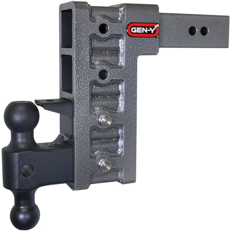 Gen-Y Mega Duty 2.5in Shank 9in Drop 3K TW 21K Hitch w/GH-061 Dual-Ball/GH-062 Pintle Lock