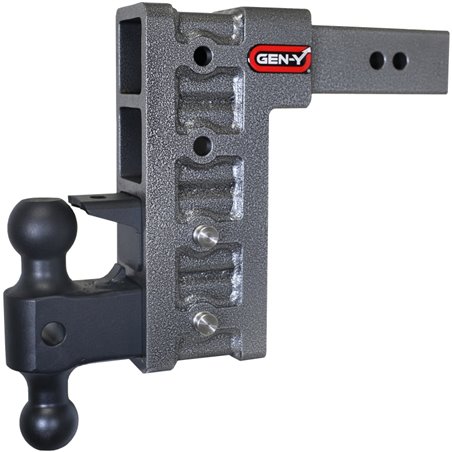 Gen-Y Mega Duty 2.5in Shank 9in Drop 3K TW 21K Hitch w/GH-061 Dual-Ball/GH-062 Pintle Lock