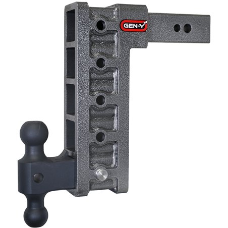 Gen-Y Mega Duty 2.5in Shank 12in Drop 3500lb TW 32K Hitch w/GH-0161 Dual-Ball