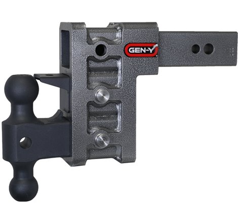 Gen-Y Mega Duty 2.5in Shank 6in Drop 3500lb TW 32K Hitch w/GH-0161 Dual-Ball/Pintle Lock