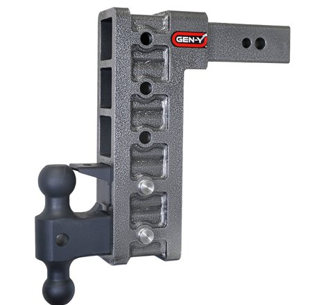 Gen-Y Mega Duty 2.5in Shank 12in Drop 3500lb TW 32K Hitch w/GH-0161 Dual-Ball/Pintle Lock