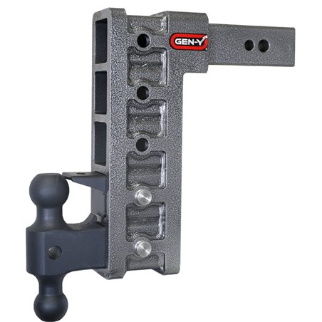 Gen-Y Mega Duty 2.5in Shank 12in Drop 3500lb TW 32K Hitch w/GH-0161 Dual-Ball/Pintle Lock