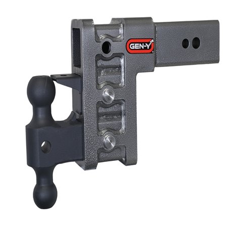 Gen-Y Mega Duty 3in Shank 6in Drop 3500lb TW 32K Hitch w/GH-0161 Dual-Ball/GH-0162 Pintle Lock