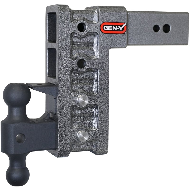 Gen-Y Mega Duty 3in Shank 9in Drop 3500lb TW 32K Hitch w/GH-0161 Dual-Ball/GH-0162 Pintle Lock