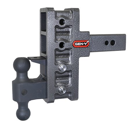 Gen-Y Mega Duty 2.5in Shank 6in Offset Drop 32K Hitch w/GH-0161 Dual-Ball/GH-0162 Pintle Lock