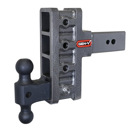 Gen-Y Mega Duty 3in Shank 6in Offset Drop 3500lb TW 32K Hitch w/GH-0161 Dual-Ball