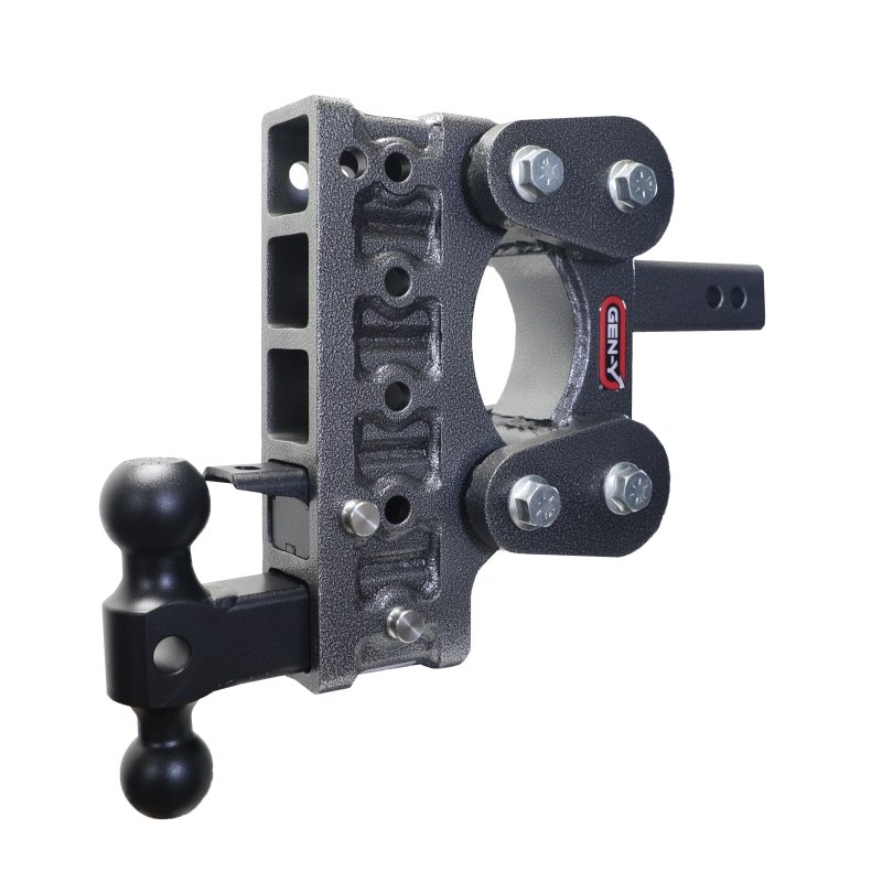 Gen-Y The Boss Torsion-Flex 2in Shank 7.5in Drop 10K Hitch w/GH-031 Dual-Ball/GH-032 Pintle Lock