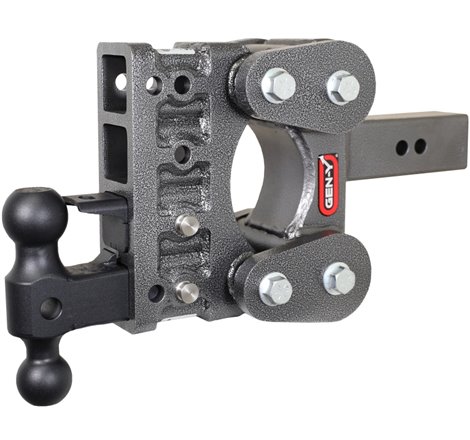 Gen-Y The Boss Torsion-Flex 2.5in Shank 5in Drop 16K Hitch w/GH-051 Dual-Ball/GH-032 Pintle Lock