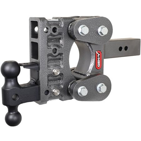 Gen-Y The Boss Torsion-Flex 2.5in Shank 5in Drop 16K Hitch w/GH-051 Dual-Ball/GH-032 Pintle Lock