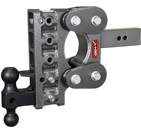 Gen-Y The Boss Torsion-Flex 2.5in Shank 7.5in Drop 16K Hitch w/GH-051 Dual-Ball/GH-032 Pintle Lock