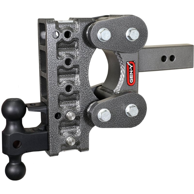 Gen-Y The Boss Torsion-Flex 2.5in Shank 7.5in Drop 16K Hitch w/GH-051 Dual-Ball/GH-032 Pintle Lock