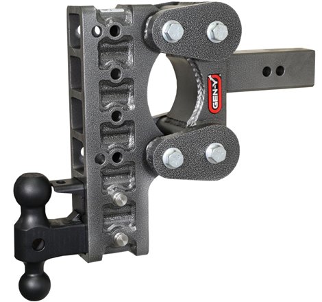 Gen-Y The Boss Torsion-Flex 2.5in Shank 10in Drop 16K Hitch w/GH-051 Dual-Ball/GH-032 Pintle Lock