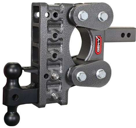 Gen-Y The Boss Torsion-Flex 2in Shank 7.5in Drop 16K Hitch w/GH-051 Dual-Ball/GH-032 Pintle Lock