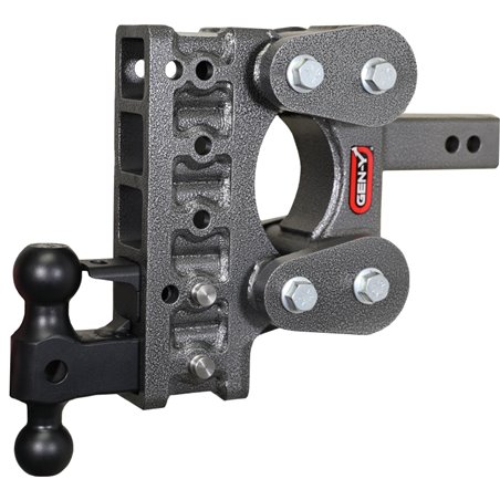 Gen-Y The Boss Torsion-Flex 2in Shank 7.5in Drop 16K Hitch w/GH-051 Dual-Ball/GH-032 Pintle Lock