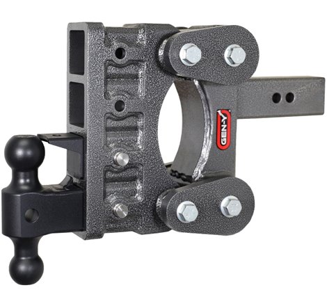 Gen-Y The Boss Torsion-Flex 2.5in Shank 6in Drop 21K Hitch w/GH-061 Dual-Ball/GH-062 Pintle Lock