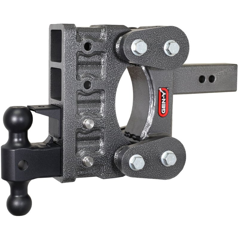 Gen-Y The Boss Torsion-Flex 2.5in Shank 6in Drop 21K Hitch w/GH-061 Dual-Ball/GH-062 Pintle Lock