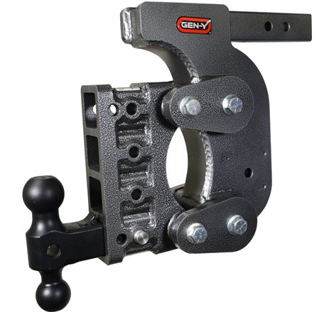 Gen-Y The Boss Torsion-Flex 2in Shank 12.5in Drop 16K Hitch w/GH-051 Dual-Ball/Stabilizer Kit