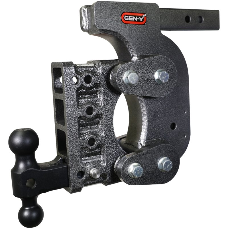 Gen-Y The Boss Torsion-Flex 2in Shank 12.5in Drop 16K Hitch w/GH-051 Dual-Ball/Stabilizer Kit