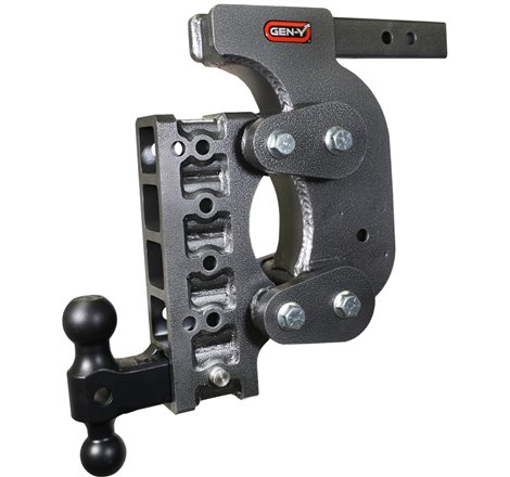 Gen-Y The Boss Torsion-Flex 2in Shank 15in Drop 16K Hitch w/GH-051 Dual-Ball/Stabilizer Kit