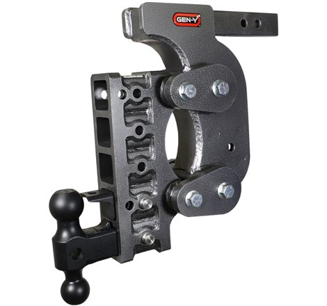 Gen-Y The Boss Torsion-Flex 2in Shank 15in Drop 16K Hitch w/GH-051 Dual-Ball/Pintle Lock/Stab Kit