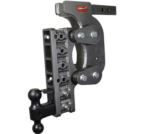 Gen-Y The Boss Torsion-Flex 2in Shank 17.5in Drop 16K Hitch w/GH-051 Dual-Ball/Pintle Lock/Stab Kit