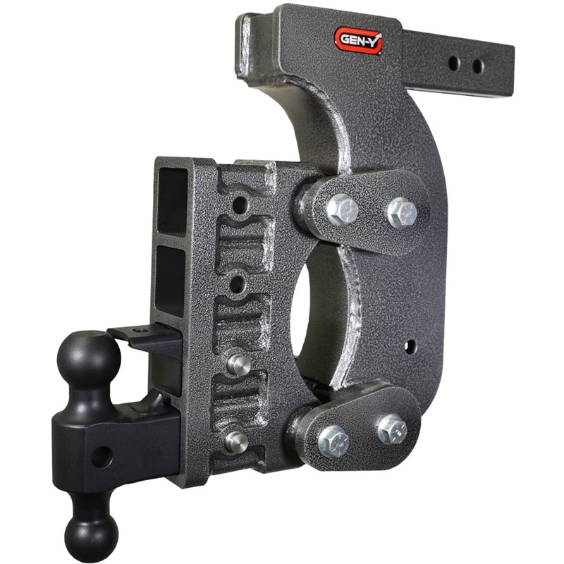 Gen-Y The Boss Torsion-Flex 2.5in Receiver 15in Drop Hitch w/Dual-Ball/Pintle Lock/Stab Kit