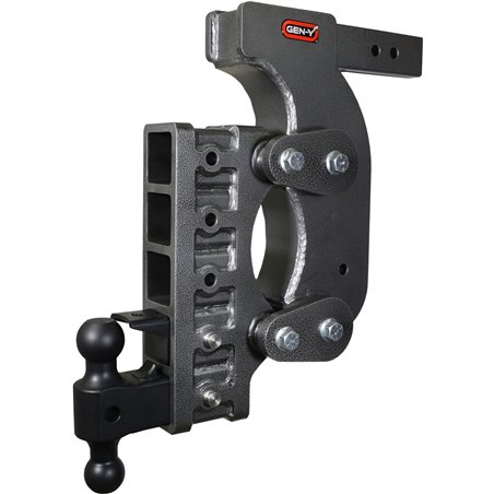 Gen-Y The Boss Torsion-Flex 2.5in Receiver 18in Drop Hitch w/Dual-Ball/Pintle Lock/Stab Kit