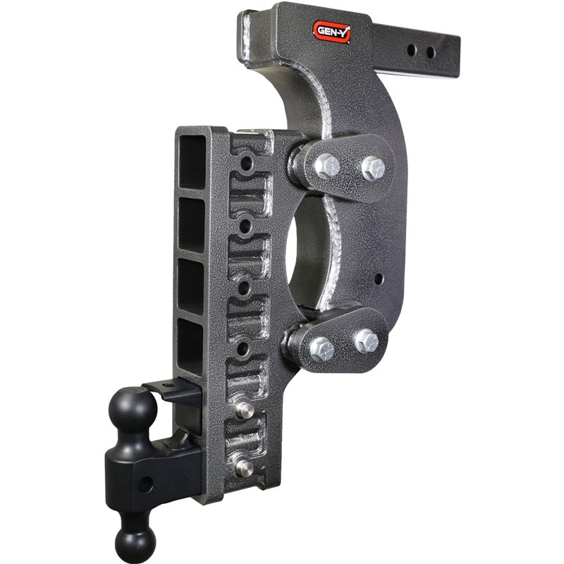 Gen-Y The Boss Torsion-Flex 2.5in Receiver 21in Drop Hitch w/Dual-Ball/Pintle Lock/Stab Kit