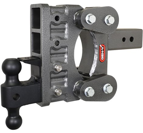 Gen-Y The Boss Torsion-Flex 3in Shank 6in Drop 21K Hitch w/GH-061 Dual-Ball/GH-062 Pintle Lock