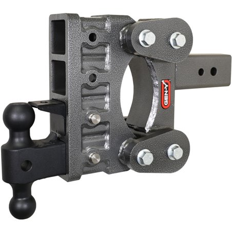 Gen-Y The Boss Torsion-Flex 3in Shank 6in Drop 21K Hitch w/GH-061 Dual-Ball/GH-062 Pintle Lock