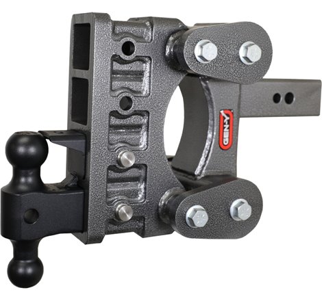 Gen-Y The Boss Torsion-Flex 2.5in Shank 6in Drop 3500lb Hitch w/GH-0161 Dual-Ball/Pintle Lock