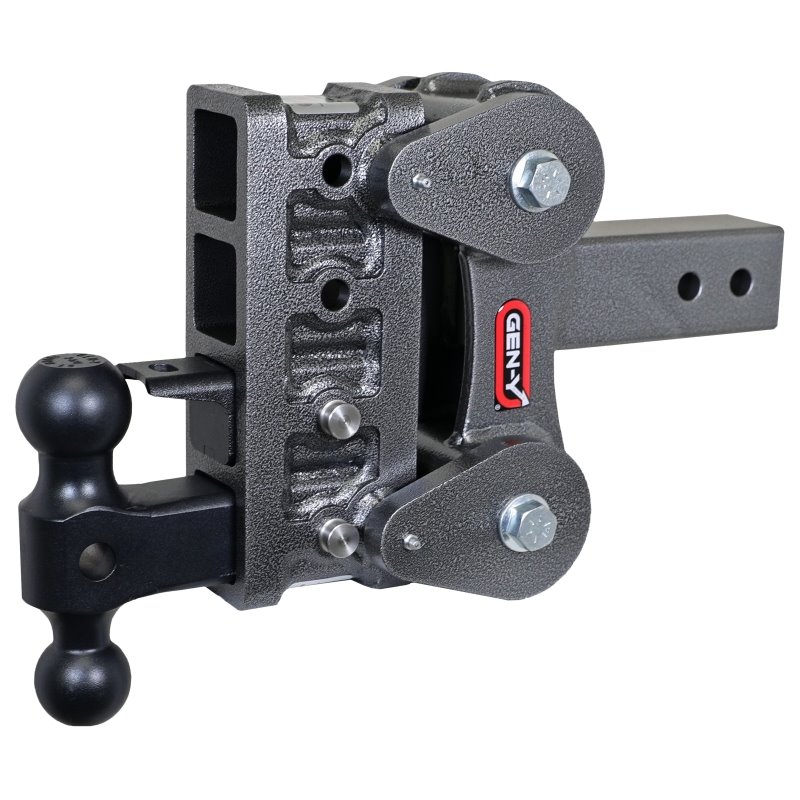 Gen-Y The Boss Torsion-Flex 2.5in Shank 5in Drop 10K Hitch w/GH-031 Dual-Ball/GH-032 Pintle Lock