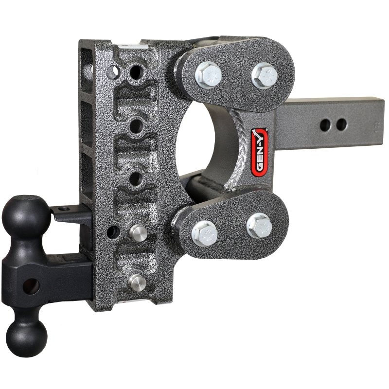 Gen-Y The Boss Torsion-Flex 2.5in Shank 7.5in Drop 10K Hitch w/GH-031 Dual-Ball/GH-032 Pintle Lock