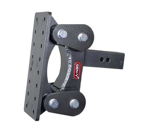 Gen-Y The Boss Torsion-Flex Pintle Plate 2.5in Shank 6.5in Drop 2400lb TW 21K Hitch