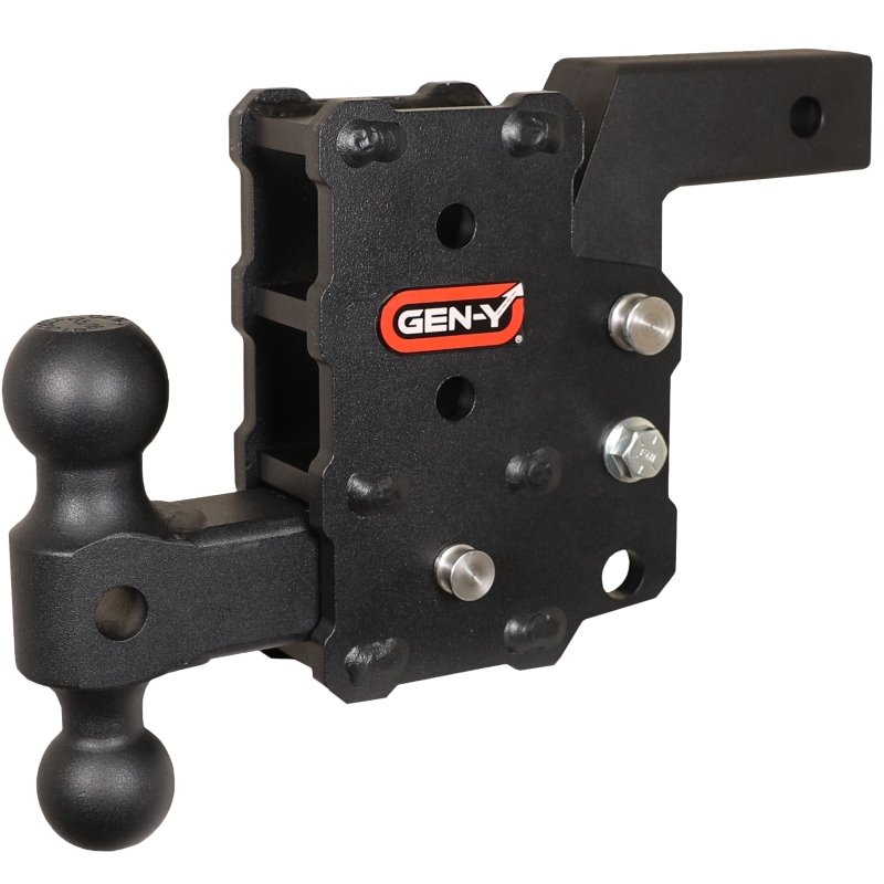 Gen-Y Phantom Flip 2in Shank 6in Drop 1200lb TW 12K Hitch w/GH-044 Dual-Ball Mount