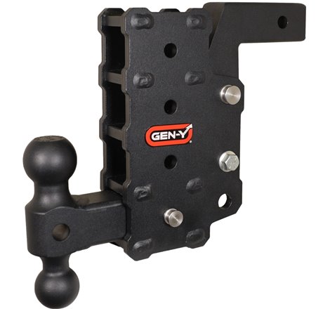 Gen-Y Phantom Flip 2in Shank 9in Drop 1200lb TW 12K Hitch w/GH-044 Dual-Ball Mount