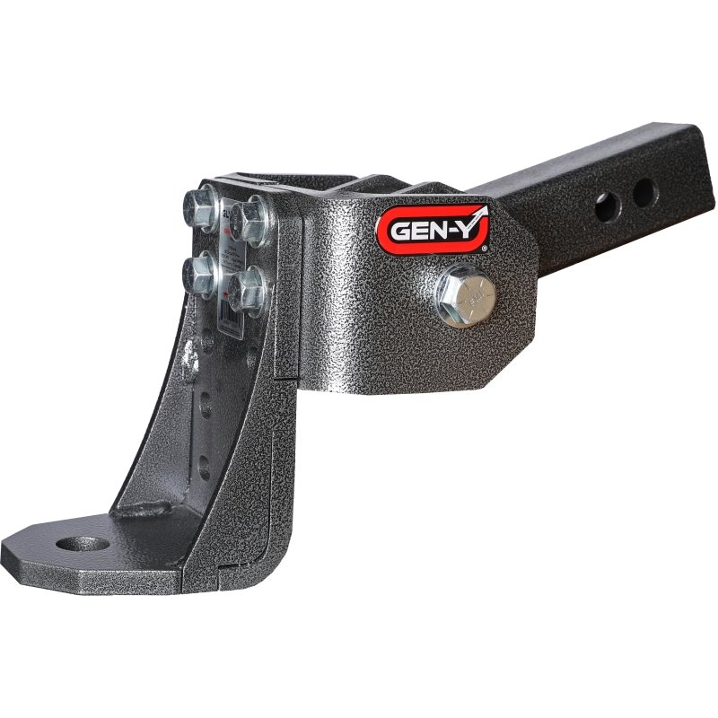 Gen-Y Glyder Torsion-Flex 2in Shank 6in drop 7K Hitch w/Ball Platform/1in Diameter Mounting Hole